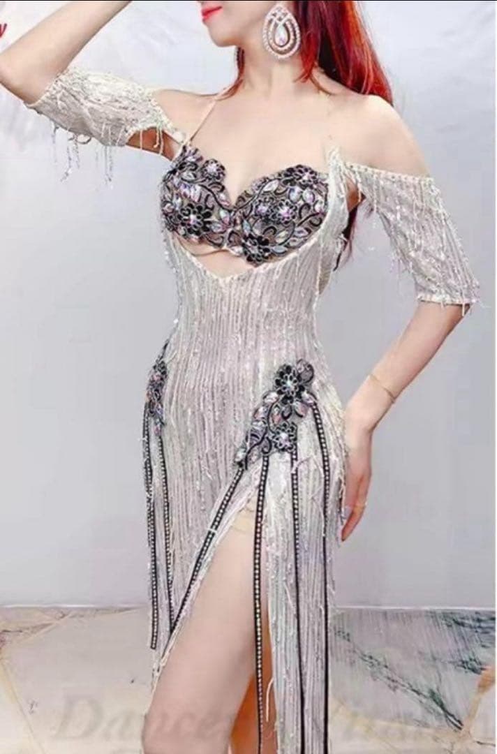 ベリーダンス　ドレス　衣装　練習着　レッスン着　サイーディ　バラディドレス