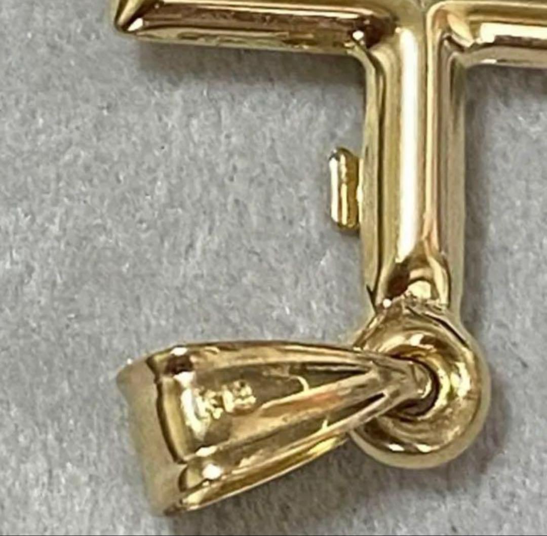 K18 クロス ペンダントトップ 18金 十字架 最終値下げ‼️