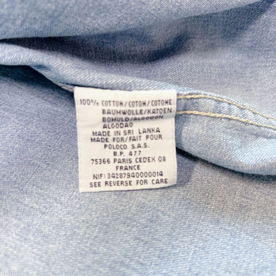 ポロラルフローレン BLAKE デニムシャツ XL ワンポイント刺繍 BD