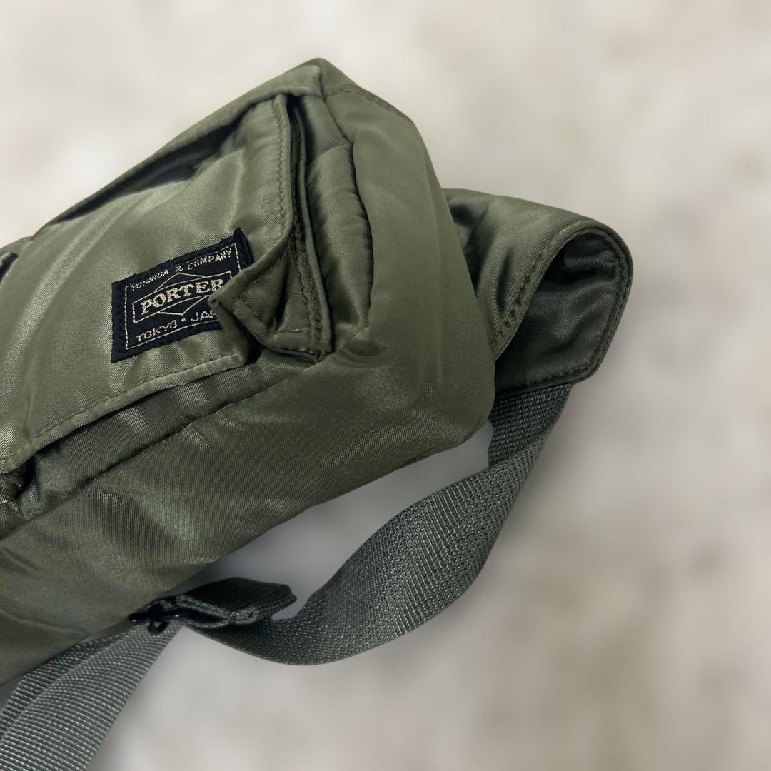 【未使用級】ポーター　タンカー　ウエストバッグ　セージグリーン　廃盤