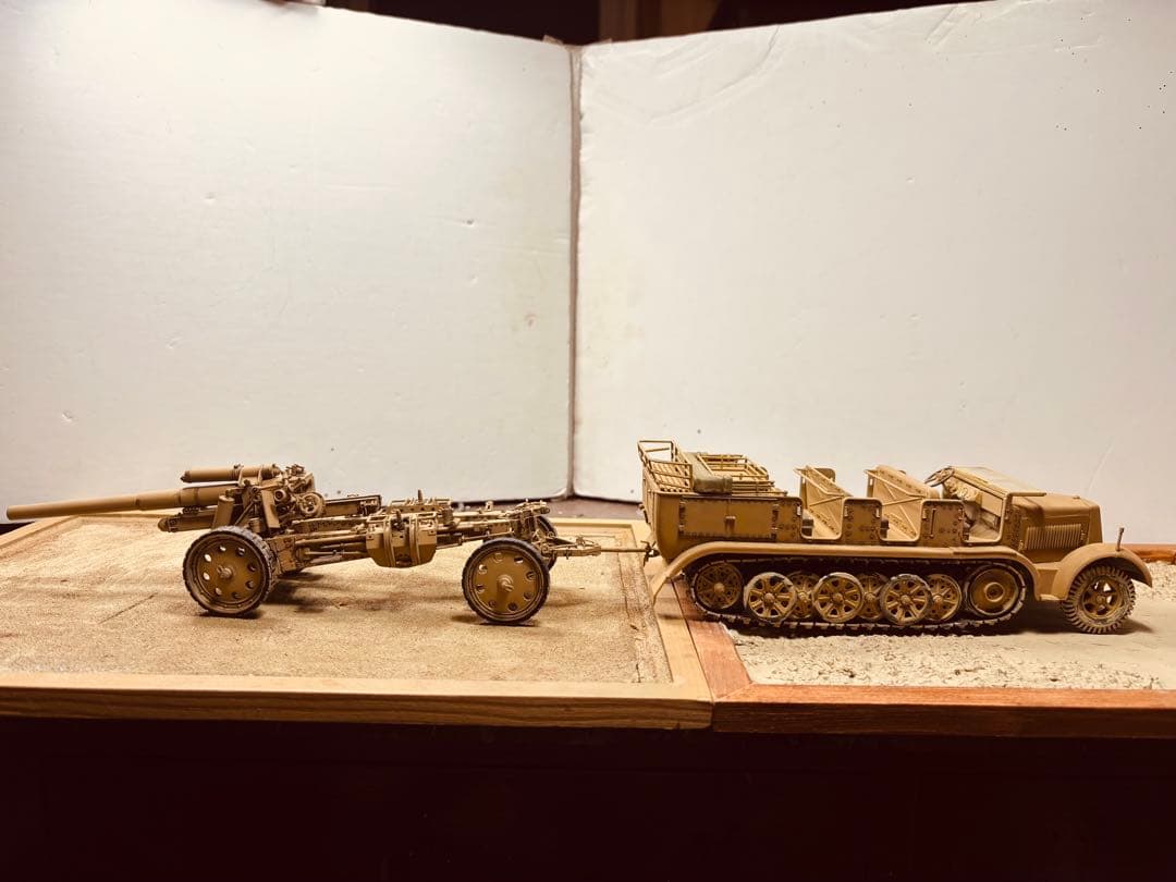 1/35ドイツアフリカ軍団150mm榴弾砲　8トンハーフトラック