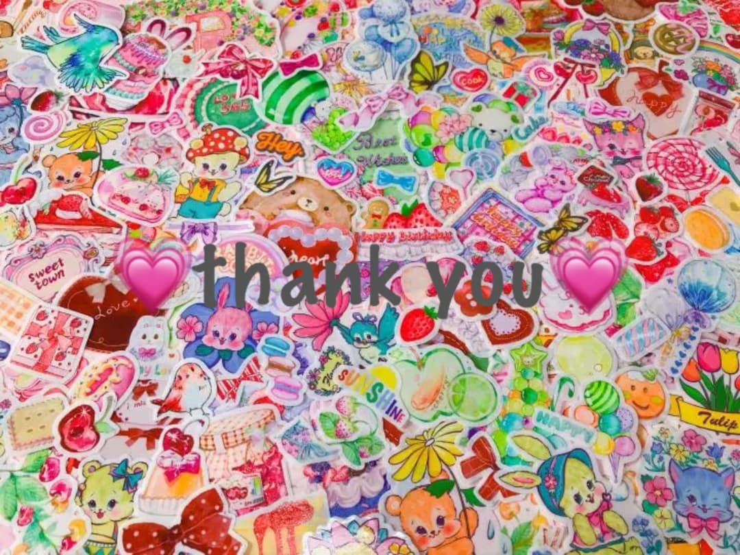 チェリー❤️フレークシール( ⸝⸝•ᴗ•⸝⸝ )カラフルなレトロアニマル♡♡