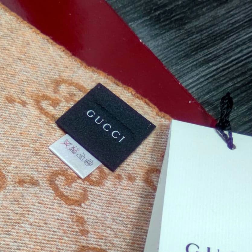 ❤新品箱袋付き❤GUCCI マフラー ストール ショール スカーフ❤オレンジ❤