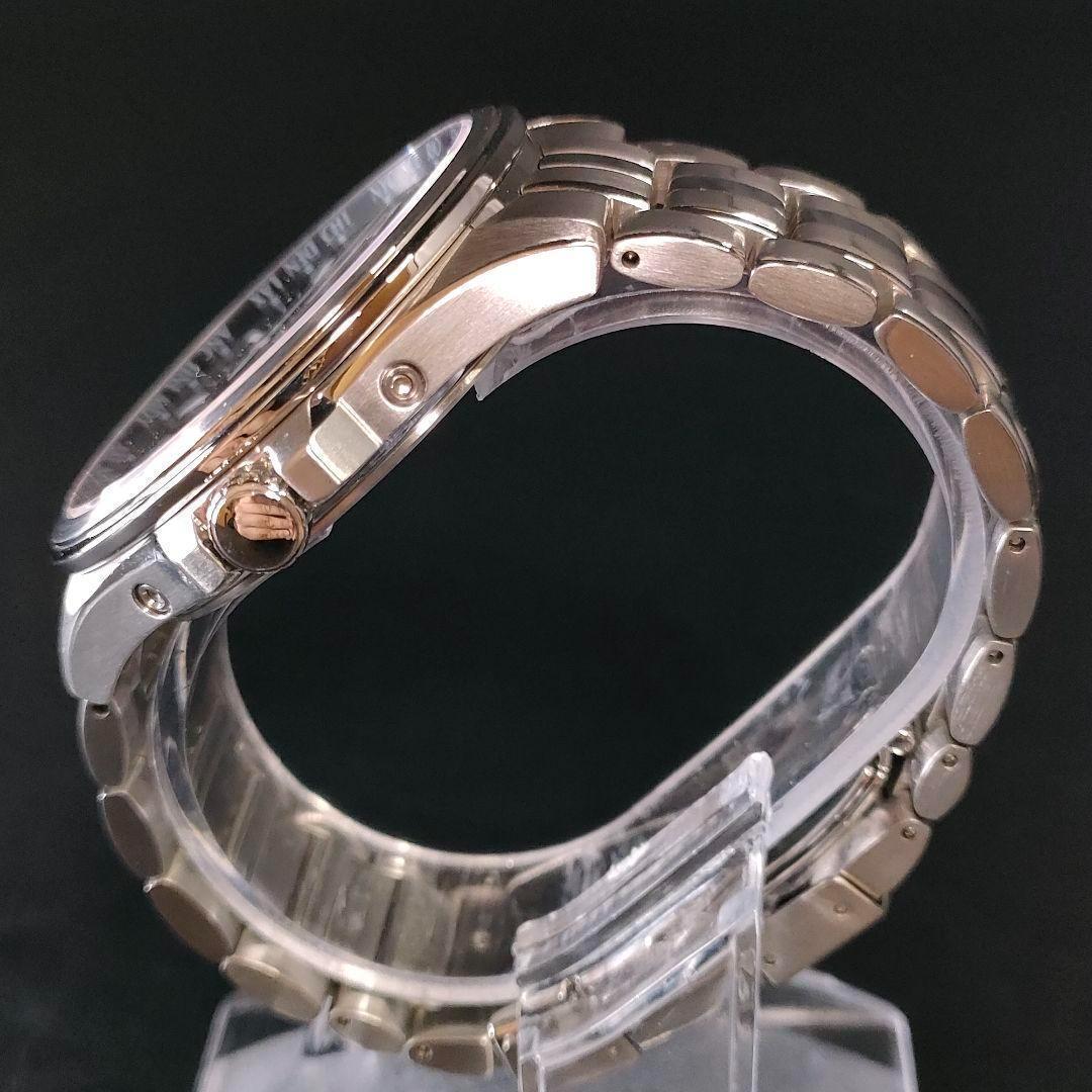 極美品　CITIZEN　シチズン　H145　ブラック　シルバー　ソーラー　メンズ