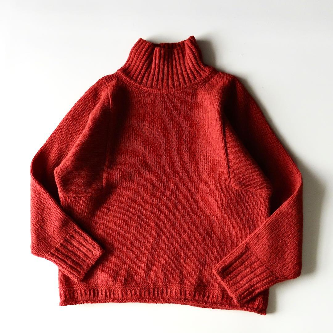 美品 23年 パラスパレス ウールカシミヤハイネックニット 0 セーター