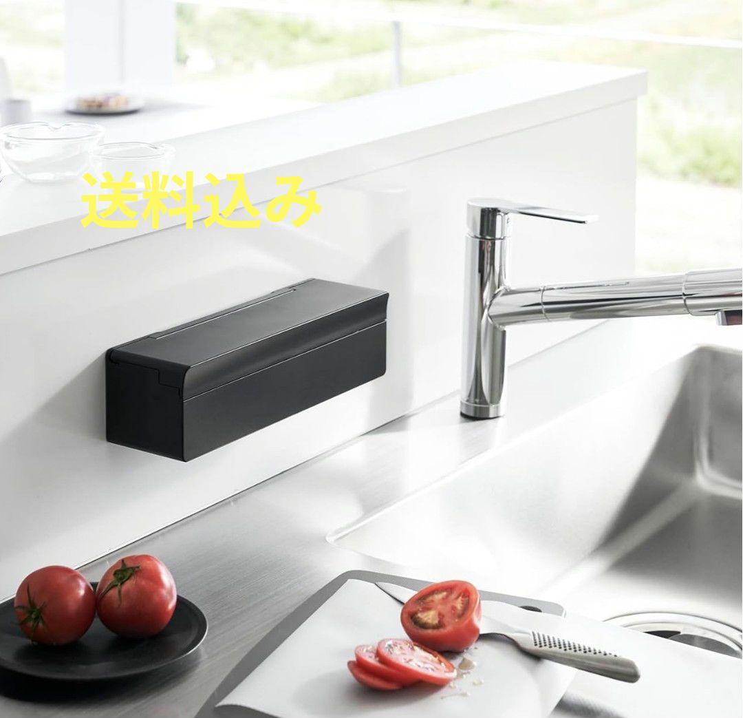 まとめ売り　Tower　フィルムフック まな板シート　ブラック　12個