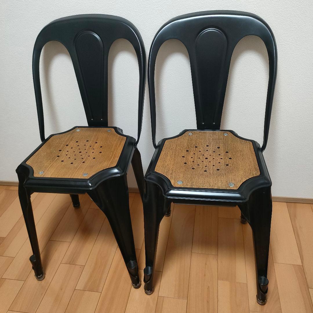 【希少｜インダストリアルチェア 2脚セット】ノーザンマルチプルズ系 スタッキング