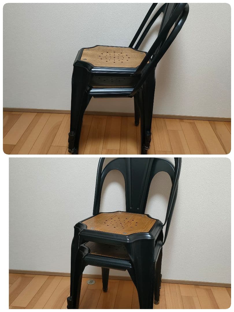 【希少｜インダストリアルチェア 2脚セット】ノーザンマルチプルズ系 スタッキング