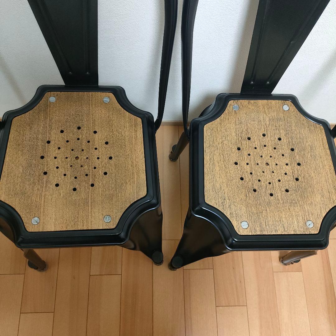 【希少｜インダストリアルチェア 2脚セット】ノーザンマルチプルズ系 スタッキング