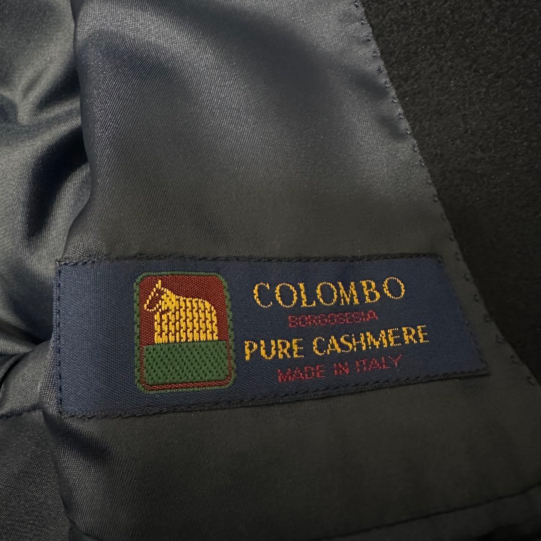【美品】Colombo ピュアカシミヤ100% チェスターコート　サイズM