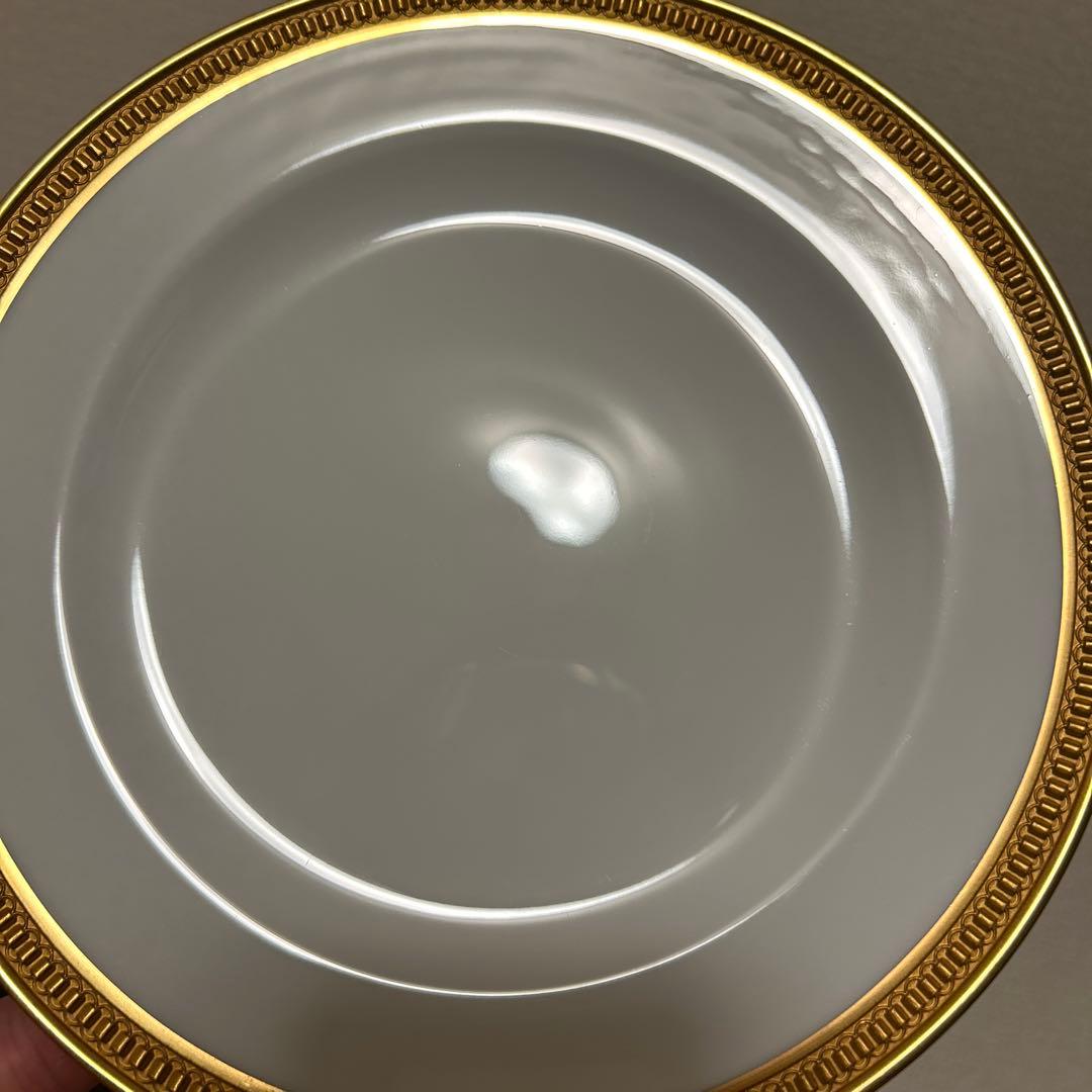 大倉陶園　クラウン　エンボス　デザートプレート　　20cm