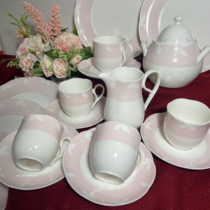 Noritake FLO'sコレクション　カップ＆ソーサー、ケーキ皿5セット