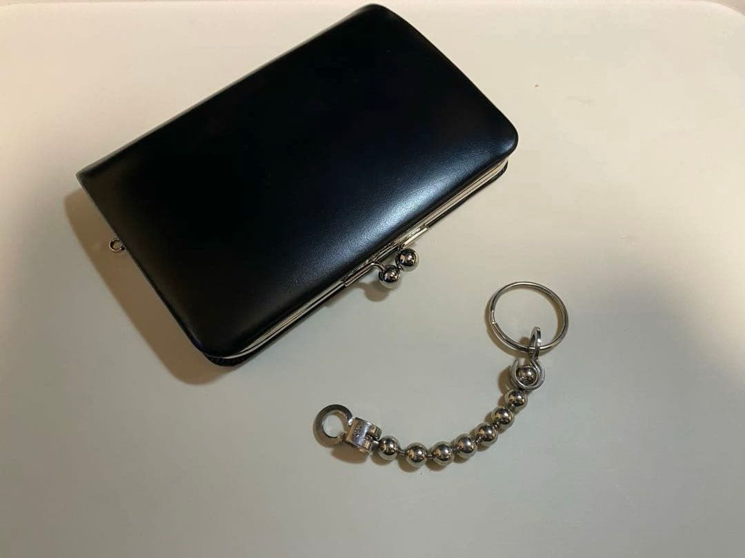 m*6様 JAM  MADE ブラックレザー がま口財布