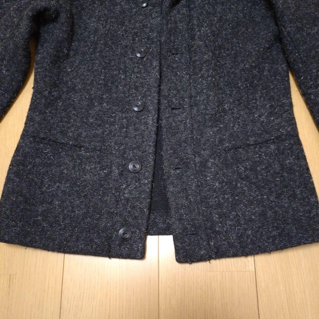 【日本製】JELADO ケンピ ショールカラー ウールカーディガン ブラック