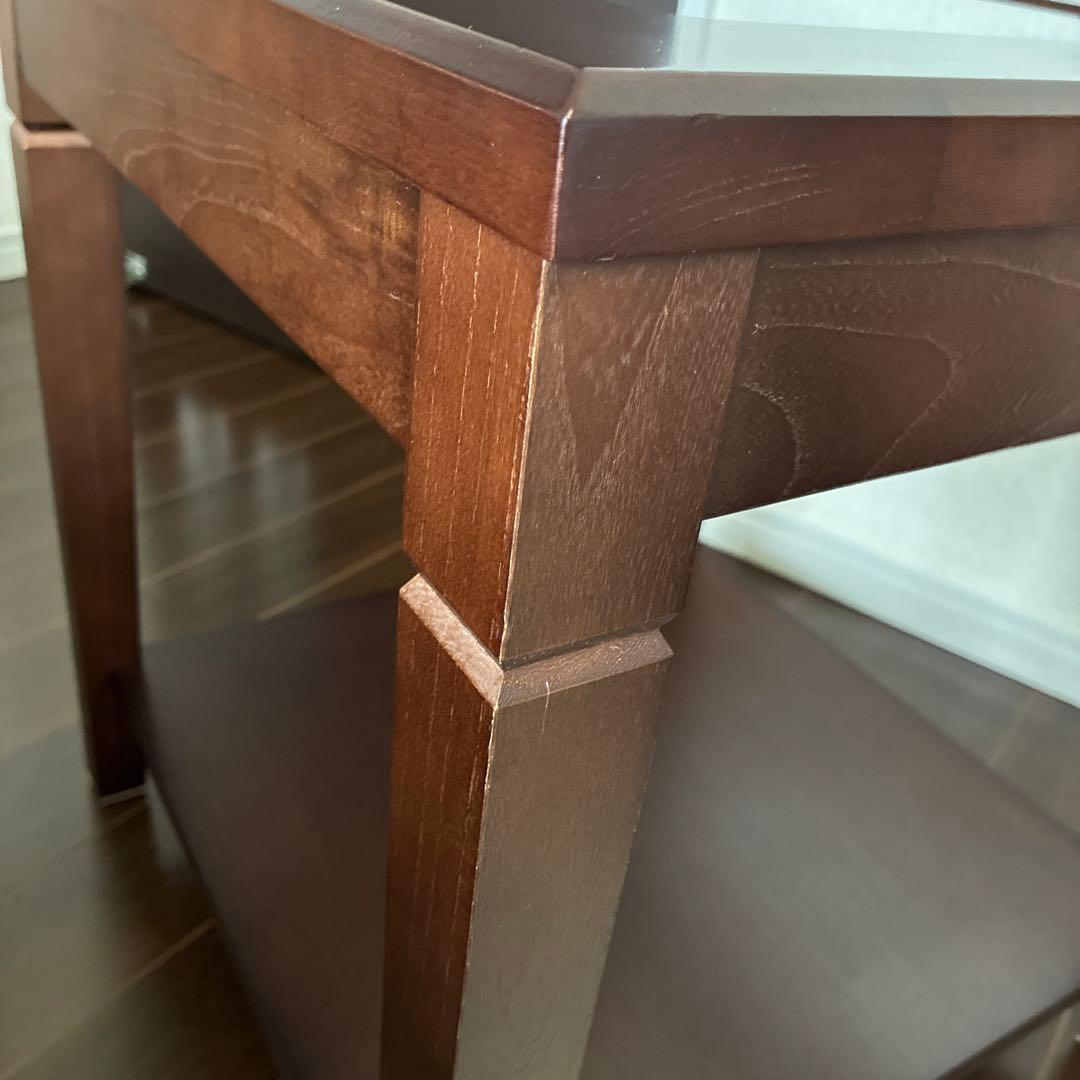 マルニ木工　maruni　ネストテーブル　ガラスサイドテーブル