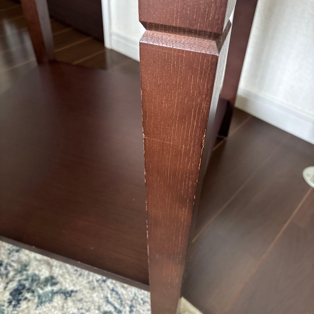 マルニ木工　maruni　ネストテーブル　ガラスサイドテーブル