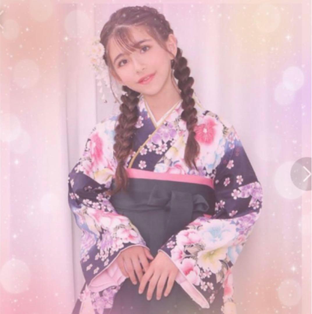 【定価13000円】袴140 (150) 簡単着付け セット 小学生 卒業式