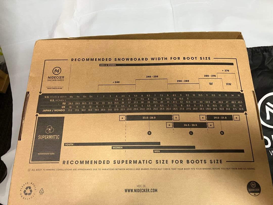 NIDECKER SUPERMATIC ビンディング ブラック