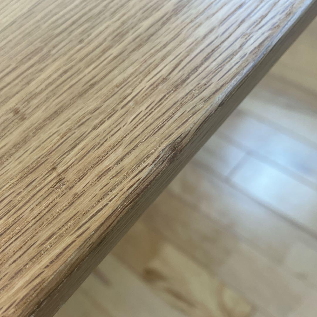 美品　廃盤　無印良品　オーク材　丸脚　ダイニングテーブル　幅150㎝