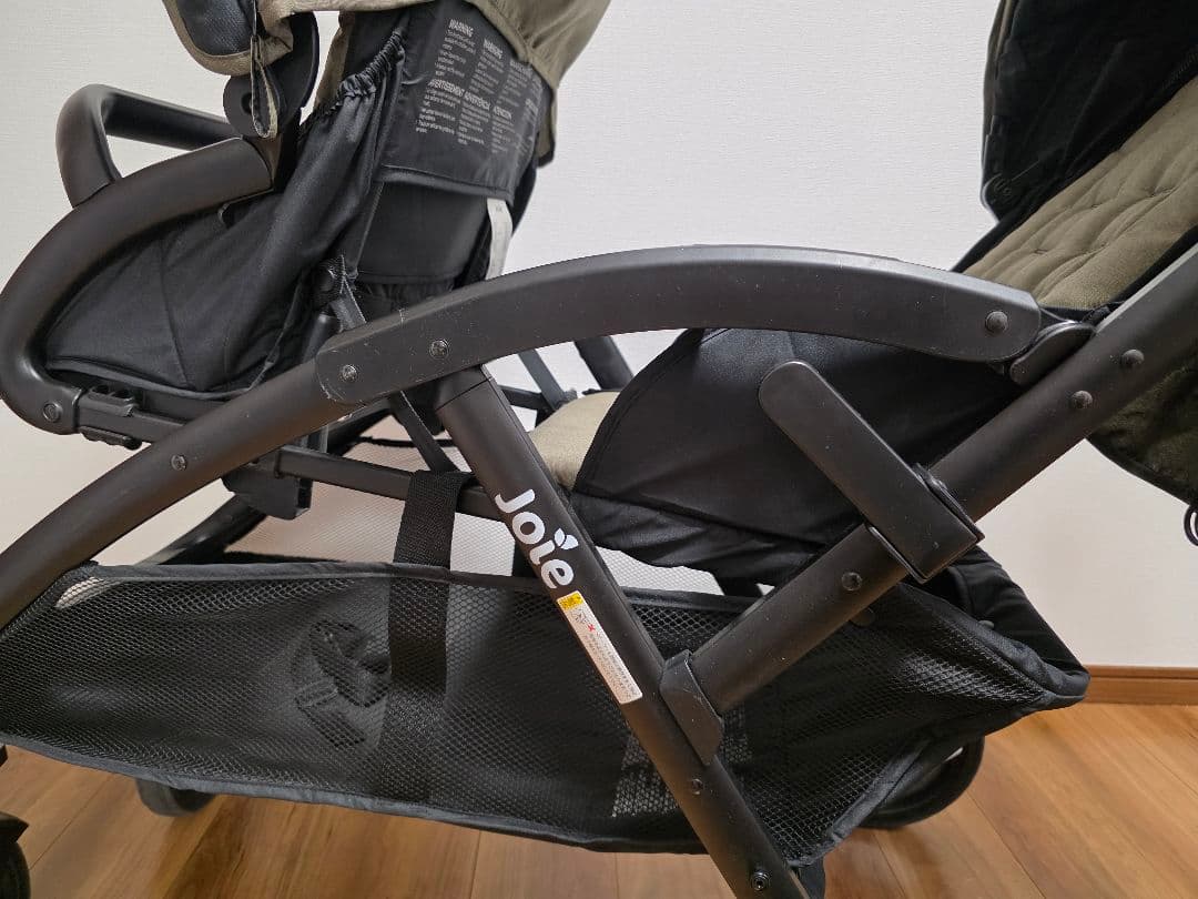 【美品】Joie（ジョイー）双子用ベビーカー エヴァライトデュオ　オリーブ