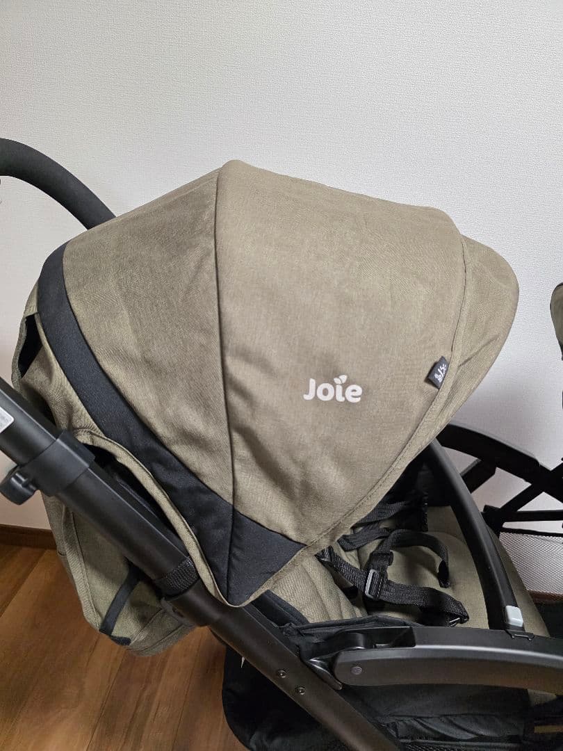 【美品】Joie（ジョイー）双子用ベビーカー エヴァライトデュオ　オリーブ