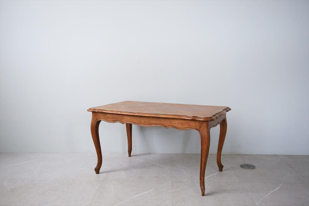 フランスアンティーク猫脚コーヒーテーブル/センターテーブル机/飾り棚90-131