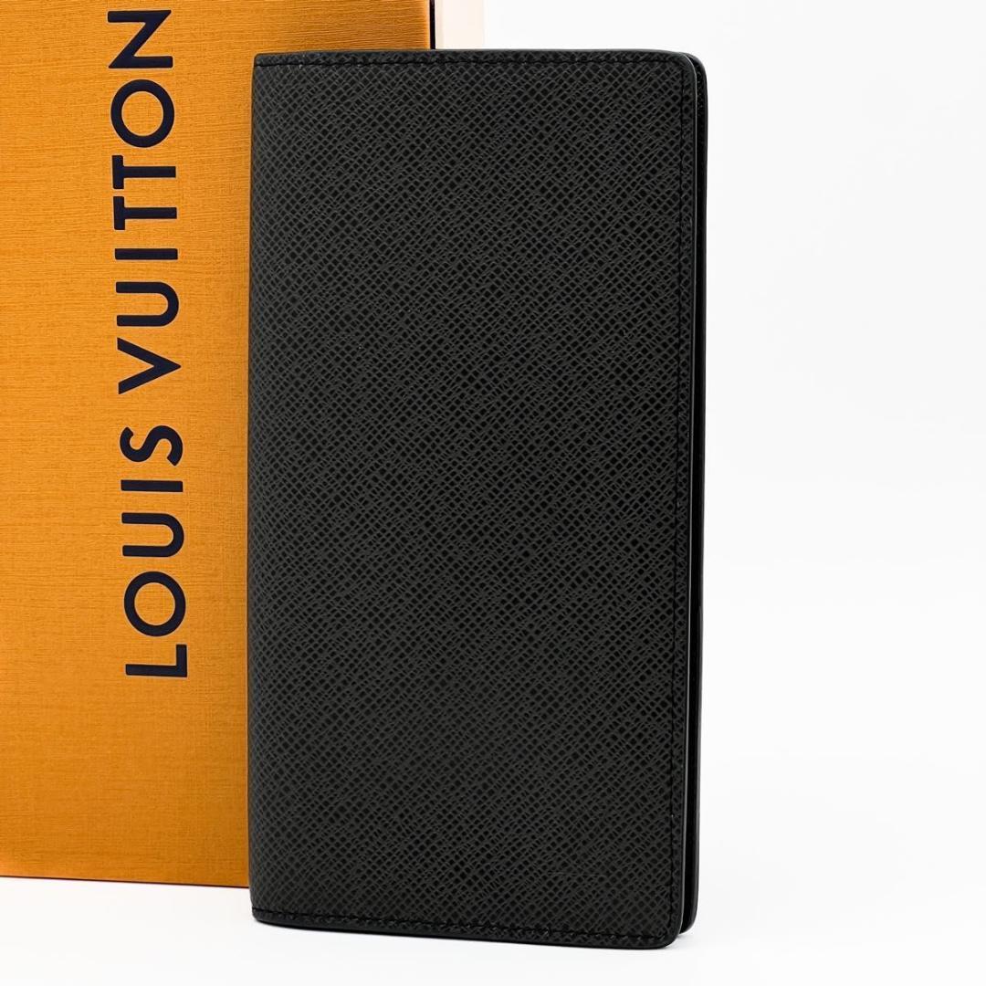 【使用わずか】ヴィトン タイガ ポルトフォイユ ロン 札入れ 長財布 黒