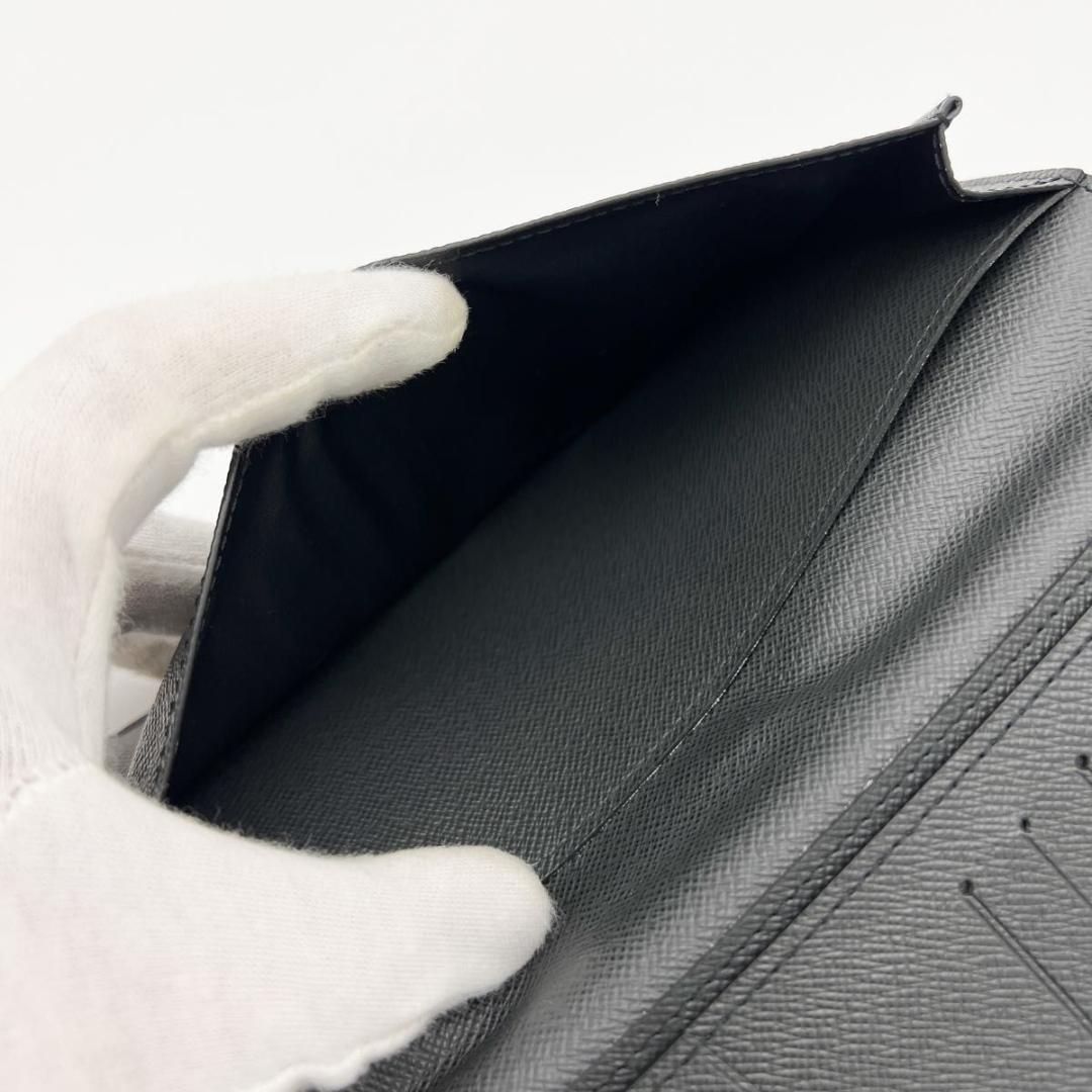 【使用わずか】ヴィトン タイガ ポルトフォイユ ロン 札入れ 長財布 黒