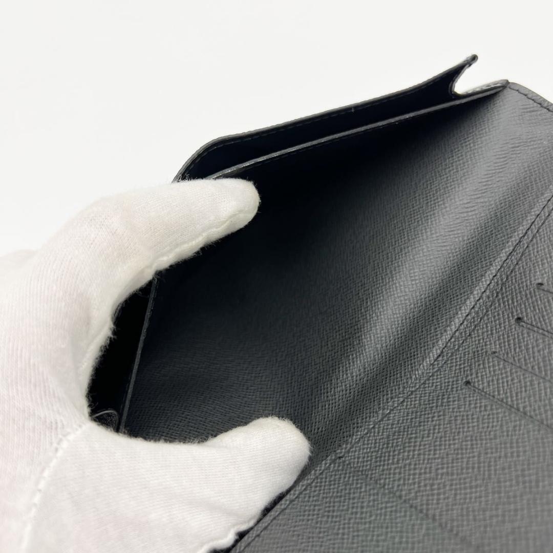 【使用わずか】ヴィトン タイガ ポルトフォイユ ロン 札入れ 長財布 黒