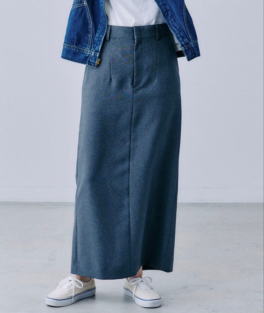 The Shinzone クライスラー スカート 24SS ロング丈 スリット