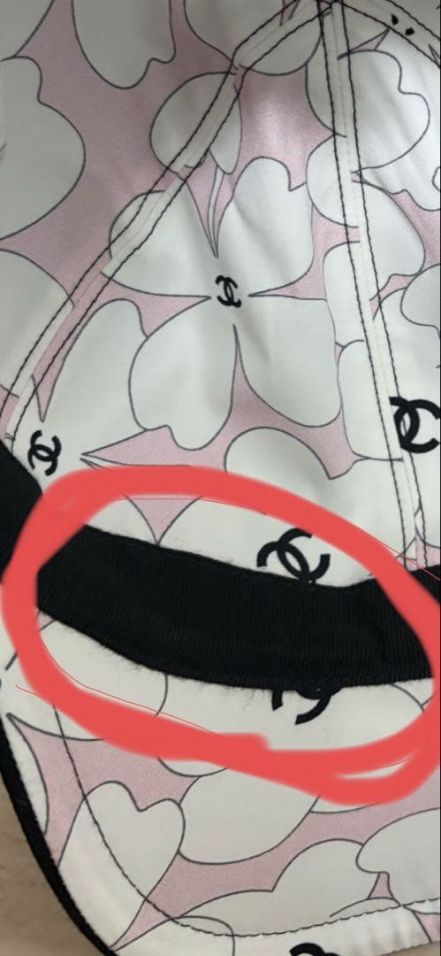 CHANEL 黒 ベースボールキャップ