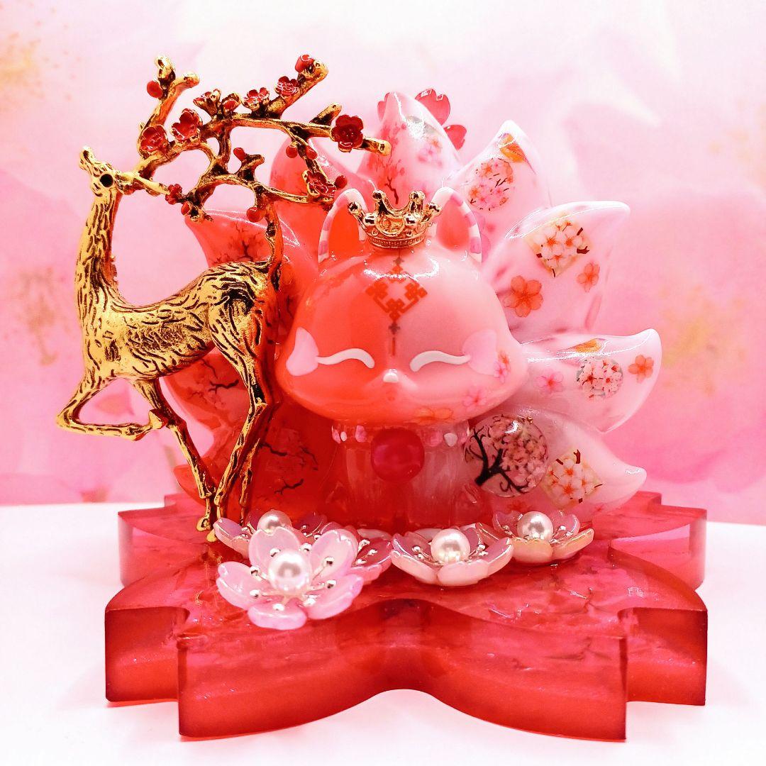 九尾の狐 ✨⭐️オルゴナイト⭐️✨ ■恋のお守りに最適■愛と生命力■魔除け