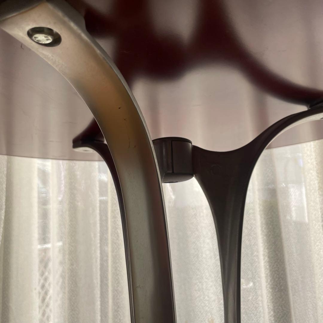 ニチエス　ダイニングテーブル　木製天板　アルミフレーム　廃盤品　マホガニー