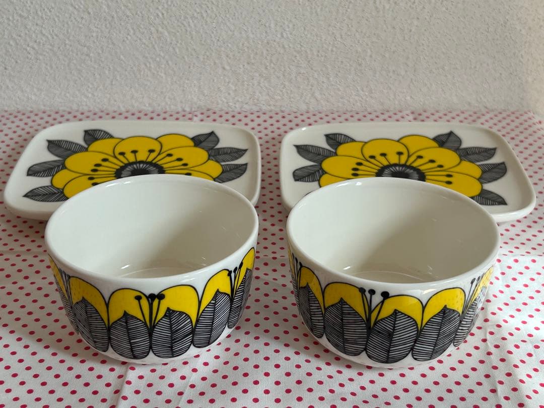 マリメッコ　ケスティト　スクエアプレート&ボウル　2点セット　kestit