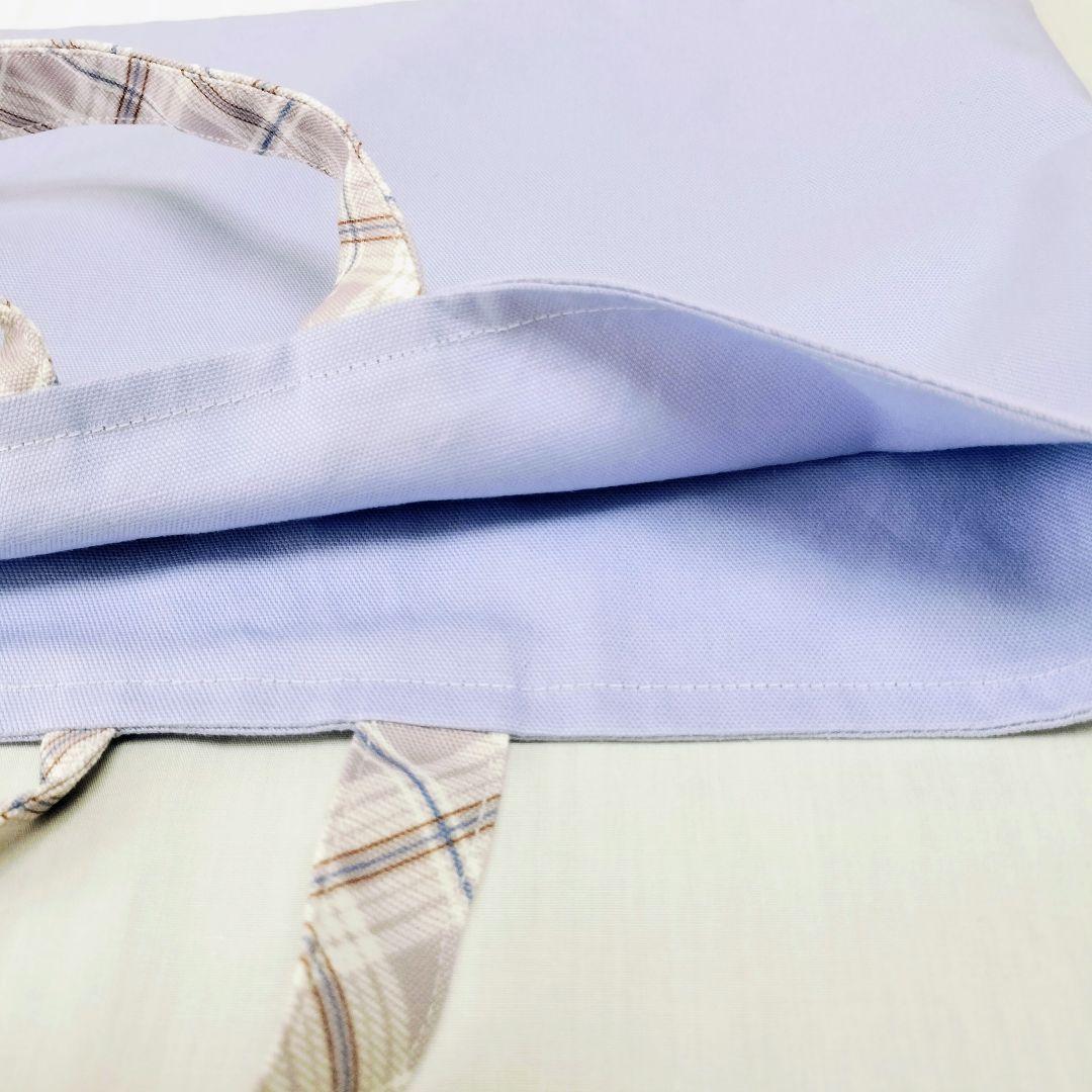 くう(*ˊ˘ˋ*)様オーダー　手提げ　ナップサック　シューズ袋　巾着チェック薄紫