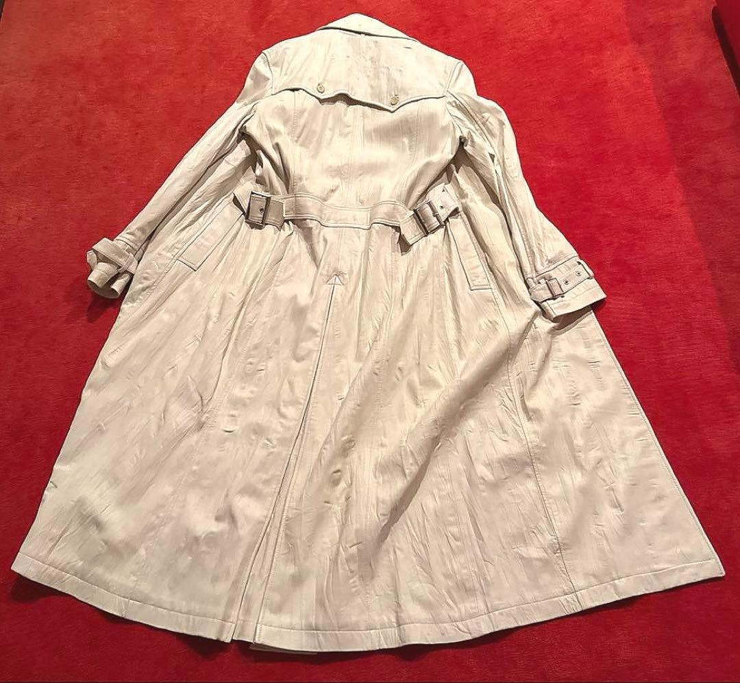 トルネードマート　ホワイト トレンチコート 羊革