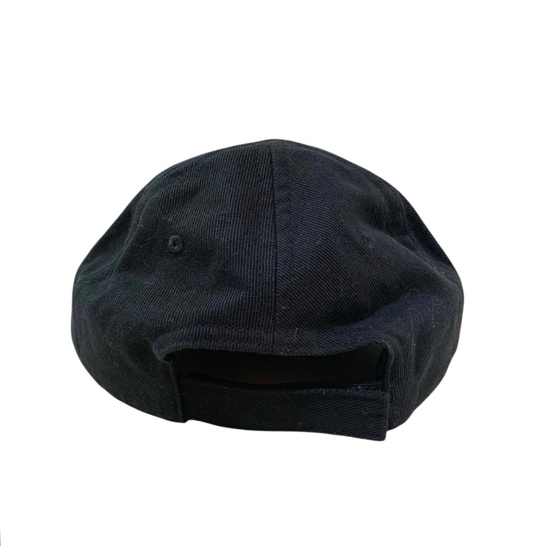 BALENCIAGA コットンキャップ　黒xロゴ　made in ITALY