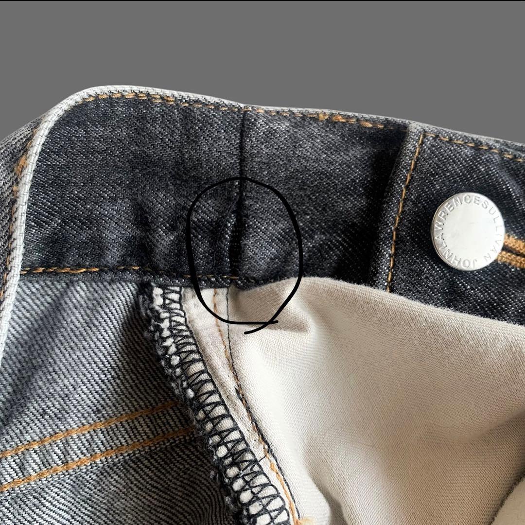 JOHN LAWRENCE SULLIVAN ウォッシュドデニムワイドパンツ