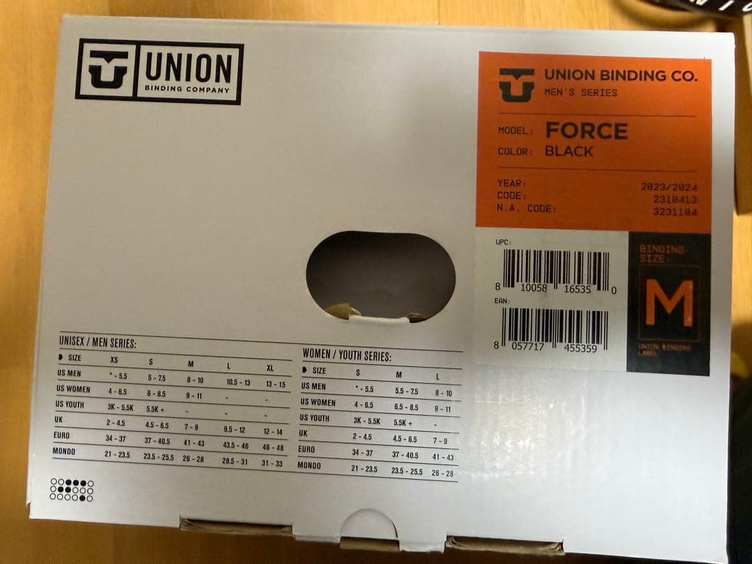 UNION FORCE 23-24モデル Mサイズ