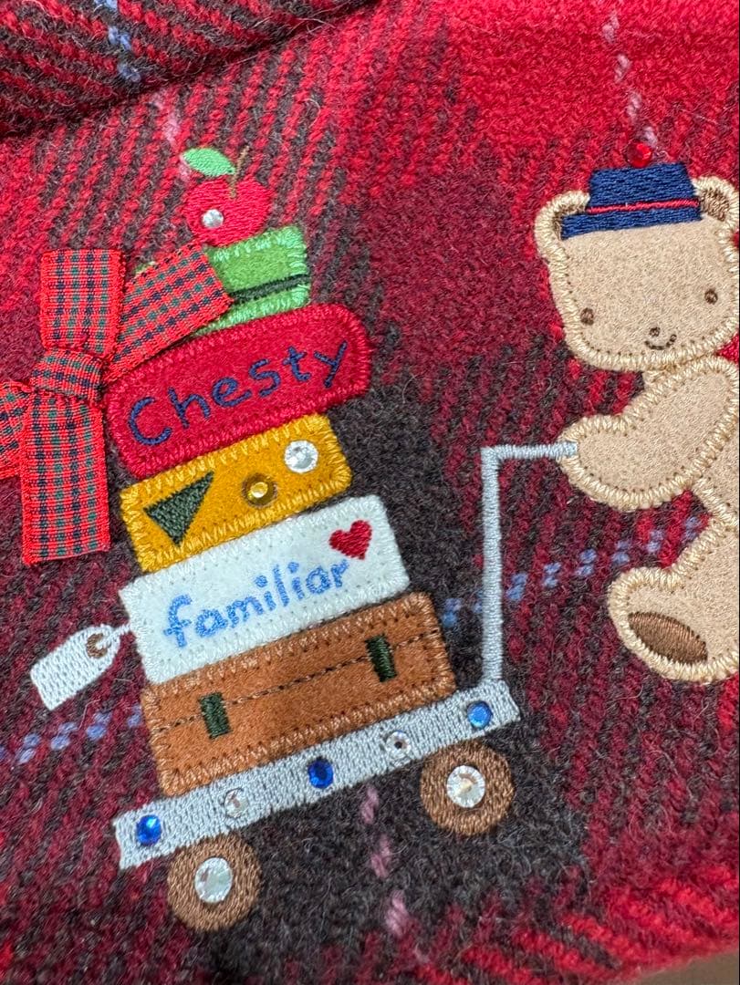 Familiarファミリア×チェスティ　コラボ デニムバッグ&ポーチ