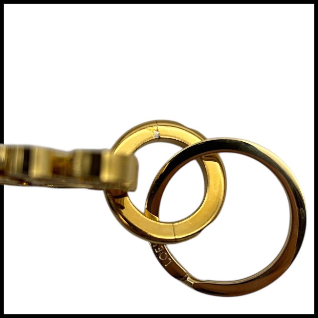 美品◎ ロエベ アナグラム キーリング キーホルダー チャーム