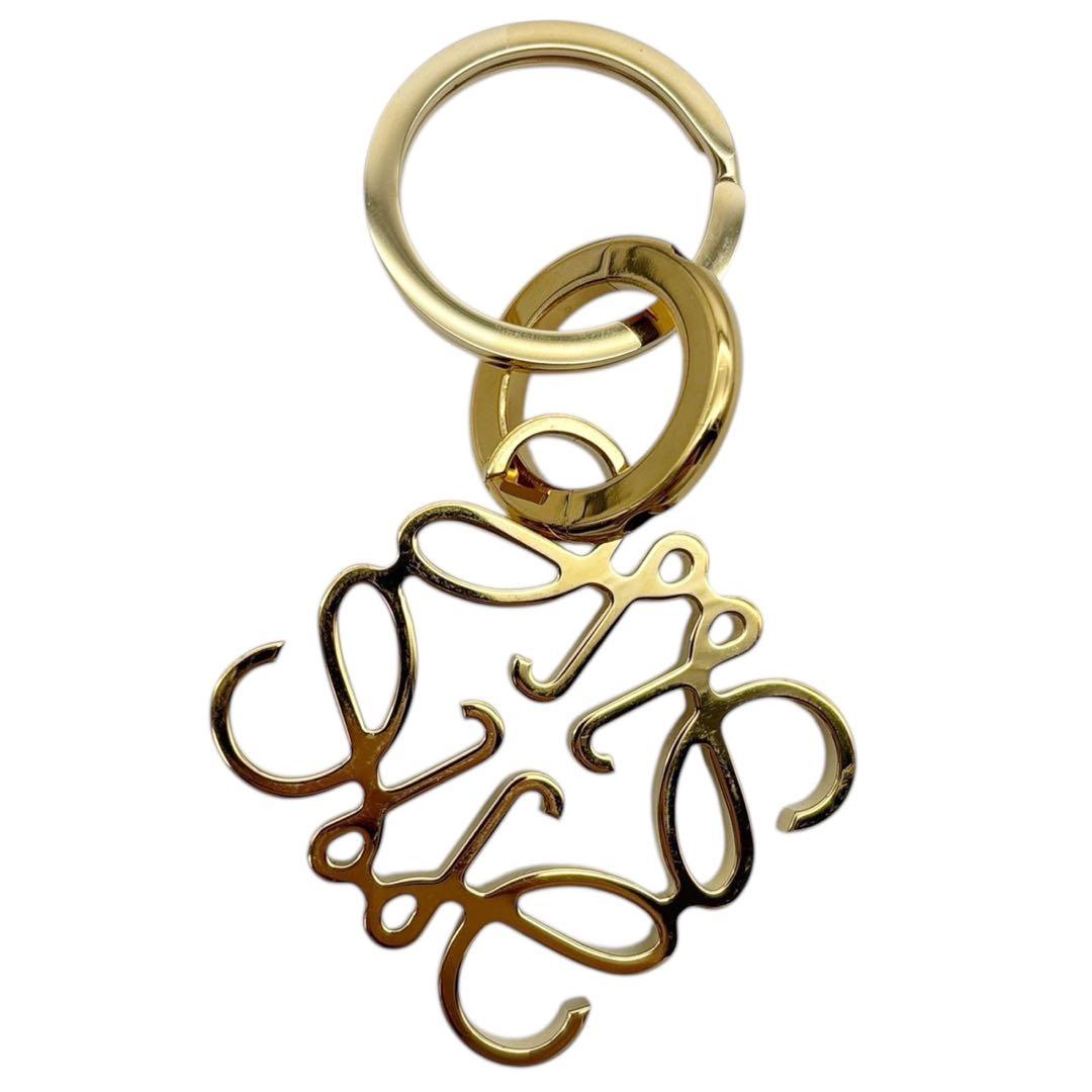 美品◎ ロエベ アナグラム キーリング キーホルダー チャーム