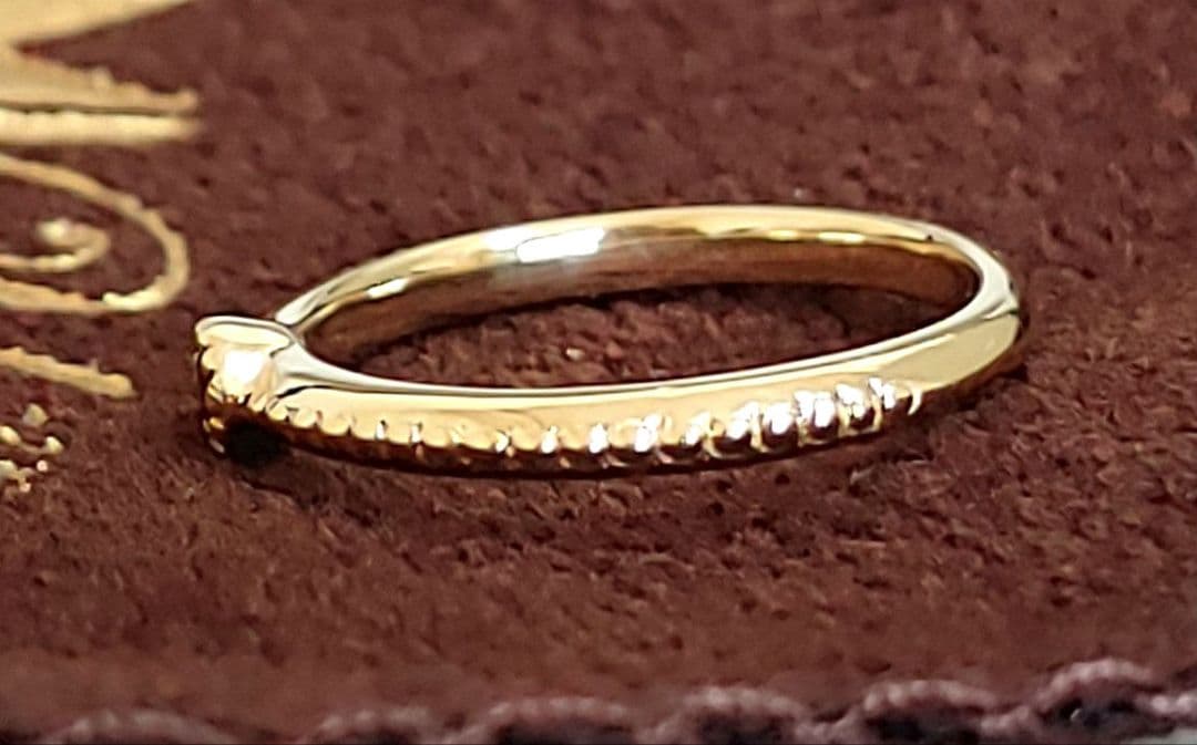 お値打ち価格☆Umu(アム)K18YG カラーチェンジガーネット ピンキー#－１