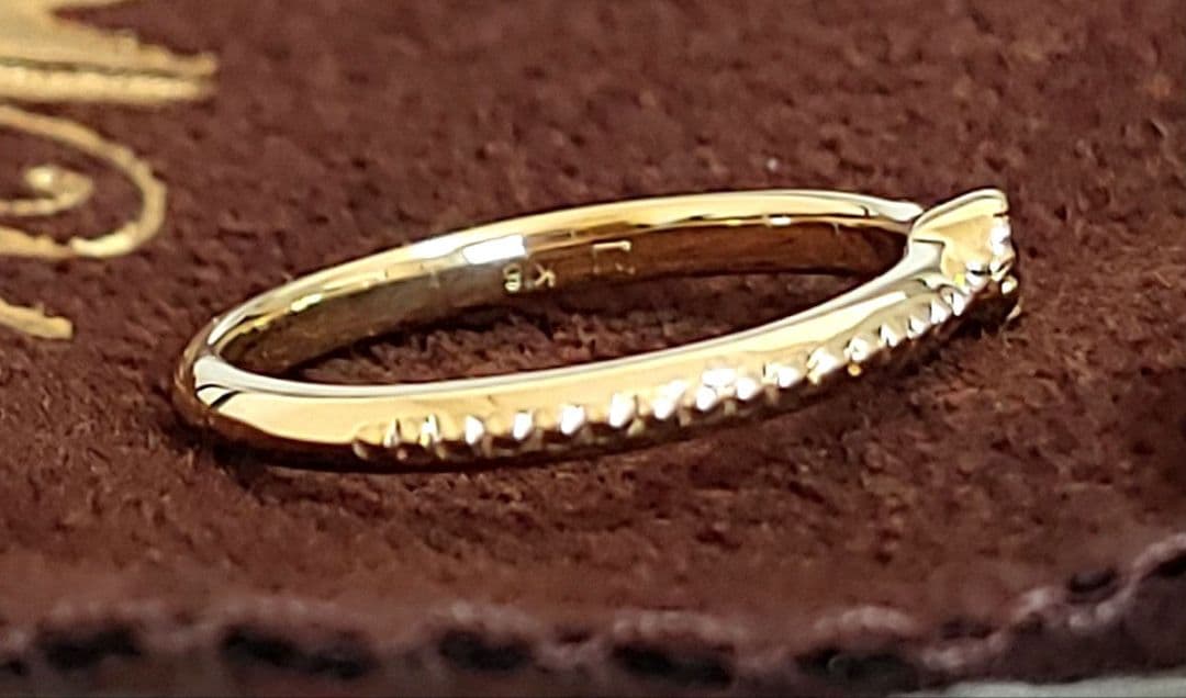 お値打ち価格☆Umu(アム)K18YG カラーチェンジガーネット ピンキー#－１