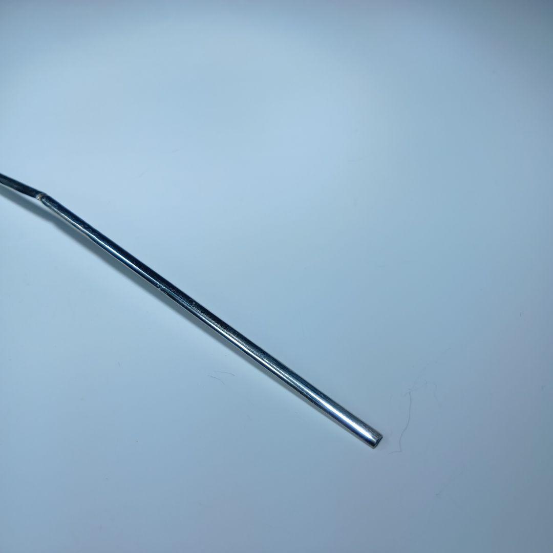 銃銀製　竹節茶杓　共箱　重さ(9.3)グラム