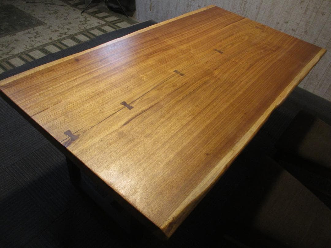 ＃1558■　ベリ　テーブル　ローテーブル　ダイニング　座卓　一枚板　天板