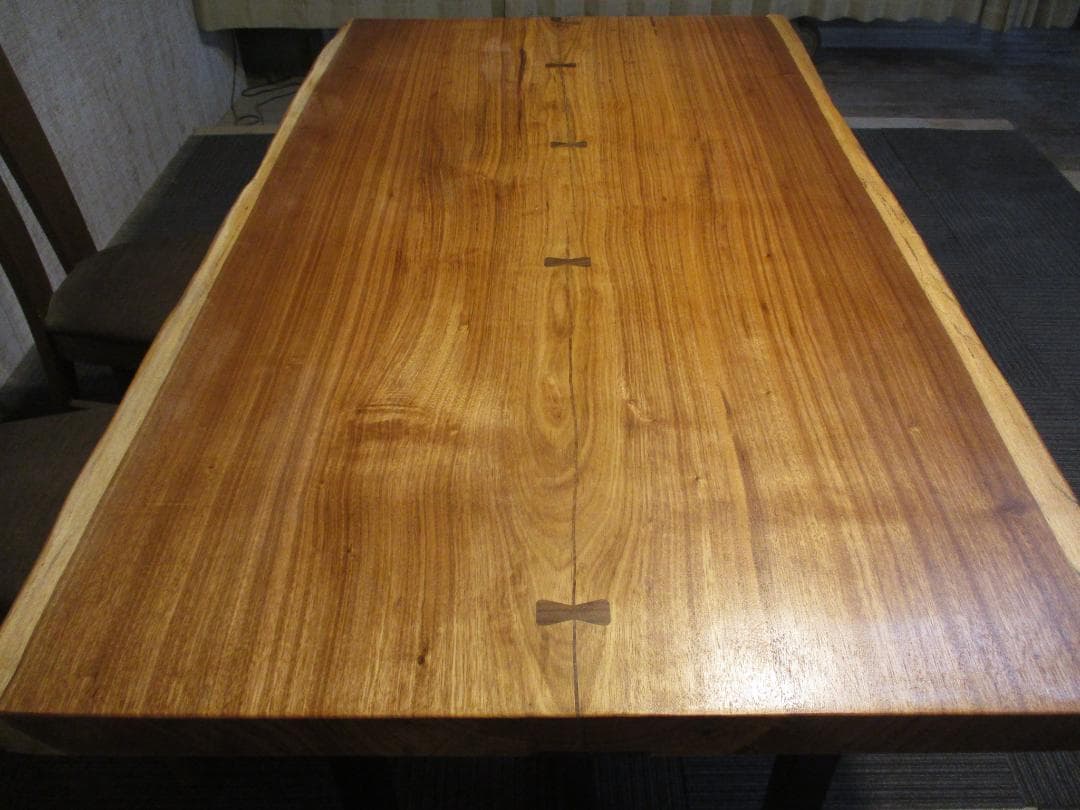 ＃1558■　ベリ　テーブル　ローテーブル　ダイニング　座卓　一枚板　天板