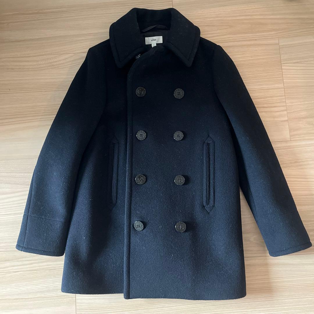 HYKE ネイビー コート サイズ1