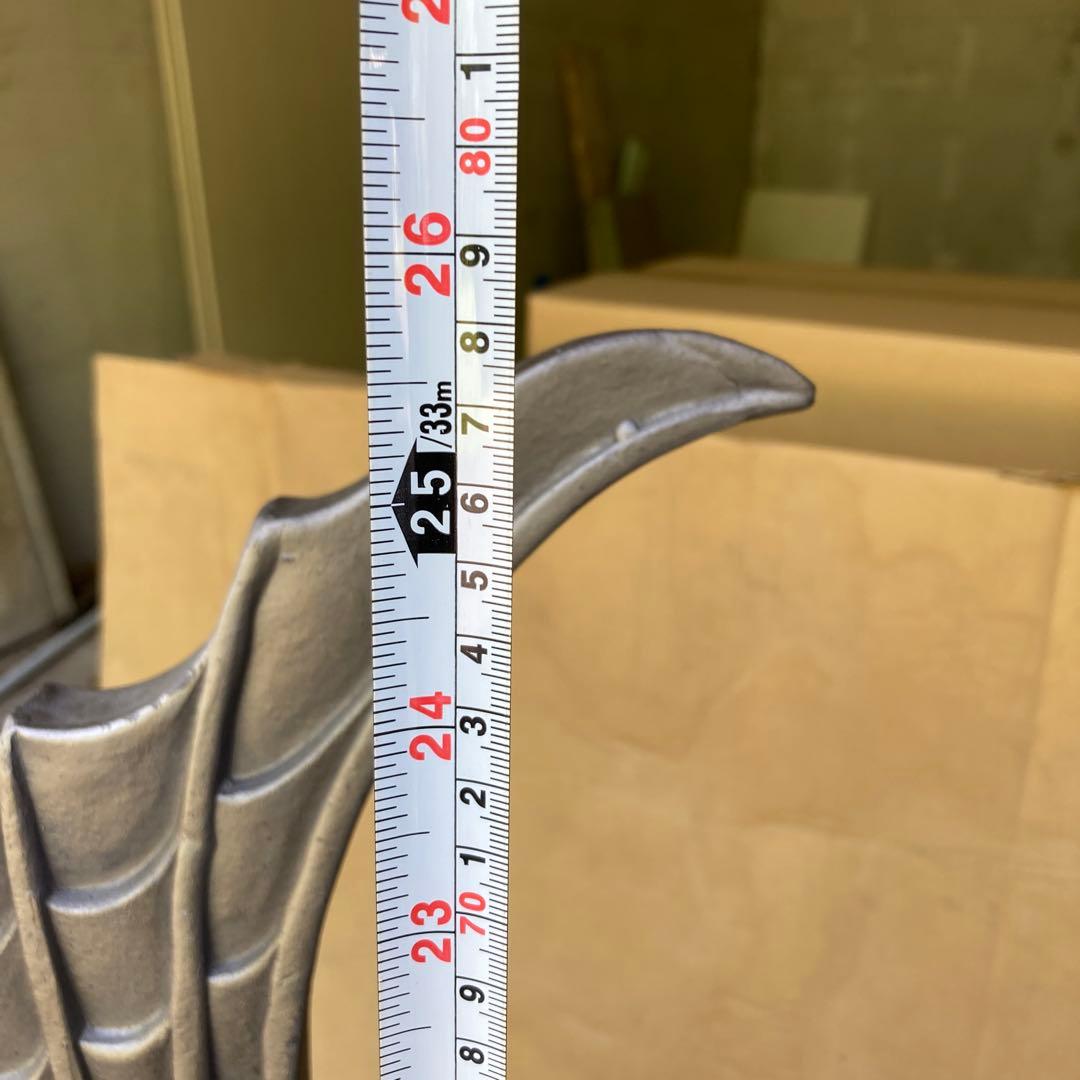 訳あり　希少‼️特大　シャチホコ　古瓦　置物　オブジェ　重さ約23kg引き取り限定