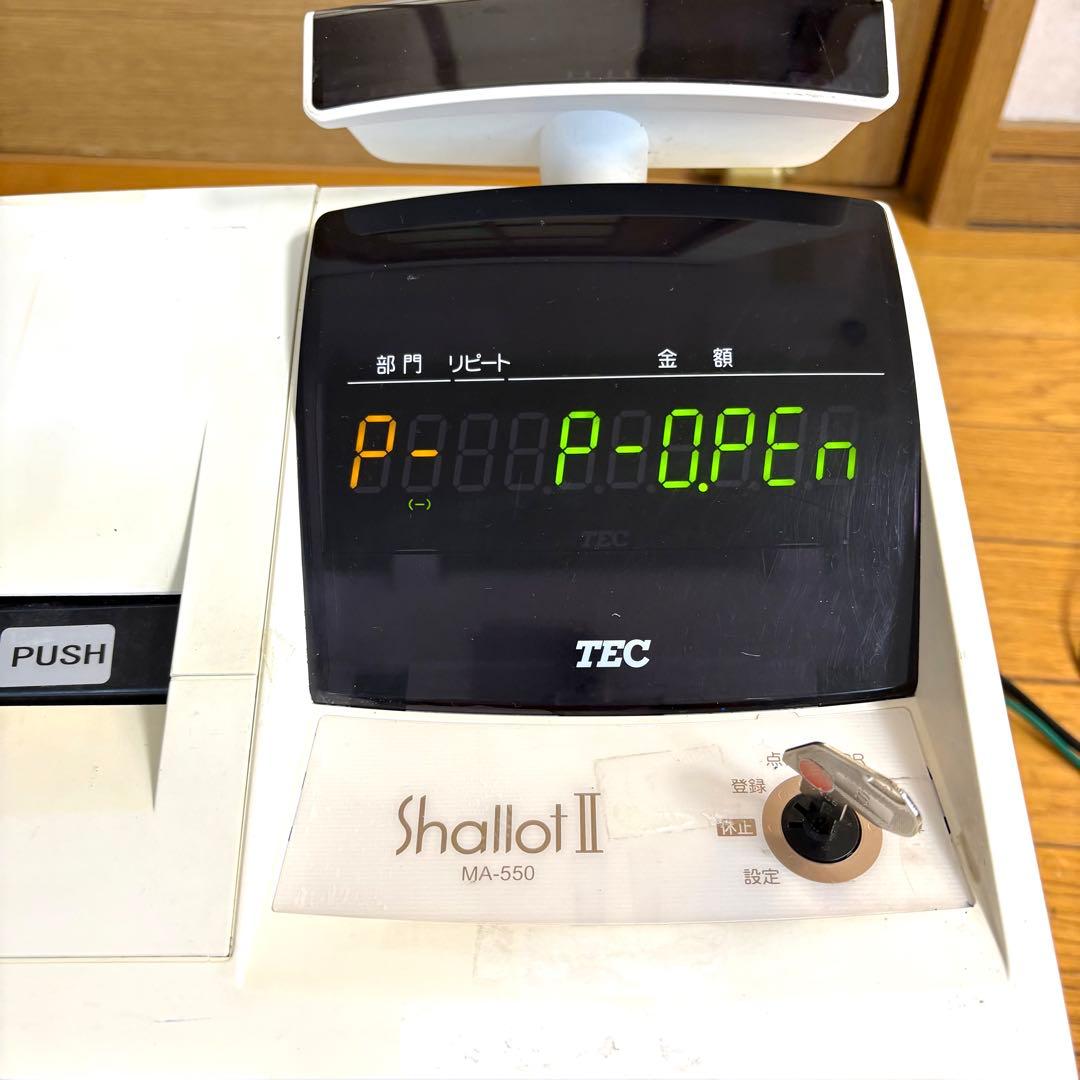 ジャンク品 TEC レジスターMA-550 Shallot Il